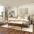 Alphus Linen Upholstered Bench-1741123427
