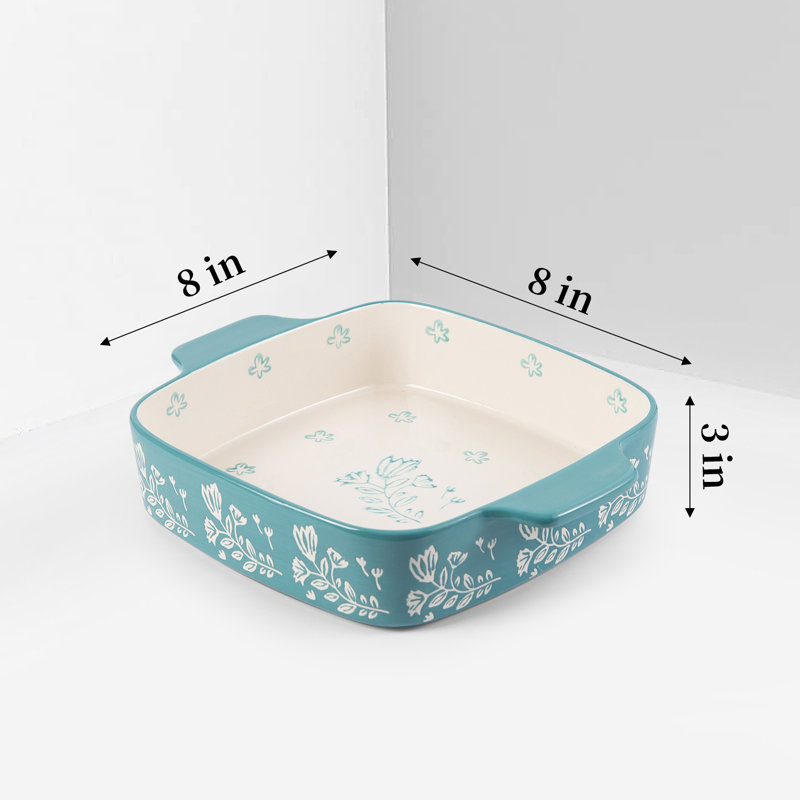 WISENVOY 9X9 Plat de cuisson avec poignées Casserole en céramique