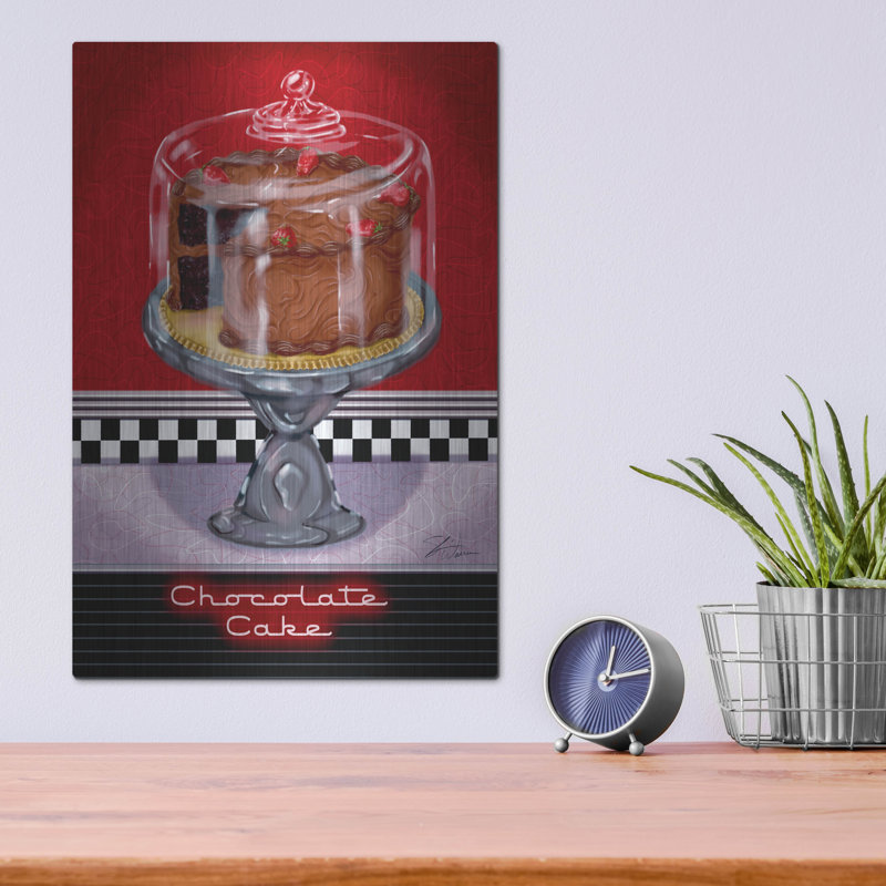  'Chocolate Cake' by Shari Warren Metal Wall Art, 12" x 16", 16" H x 12" W