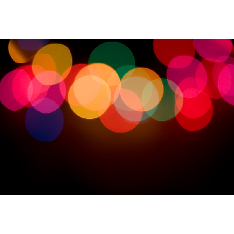 MultiColoured Blurred Lights by Ryasick - Wrapped Canvas Print, 81cm H x 122cm W x 3.8cm D