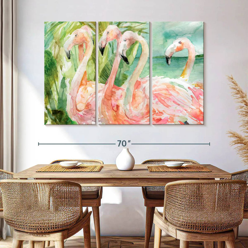 Brampt Slender Pink Ladies, 42" H x 65" W