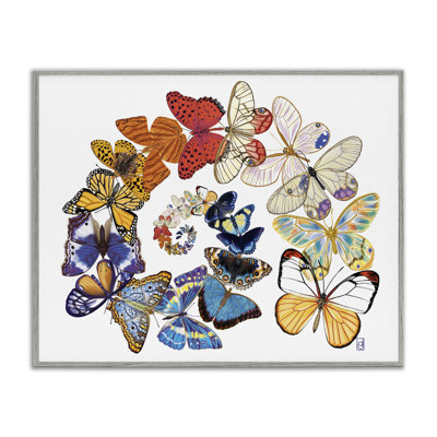 «Fly Away Butterflies», estampe numérique encadrée par Ann Jasperson