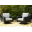 Fauteuil pivotant d'extérieur avec coussin Gennelle