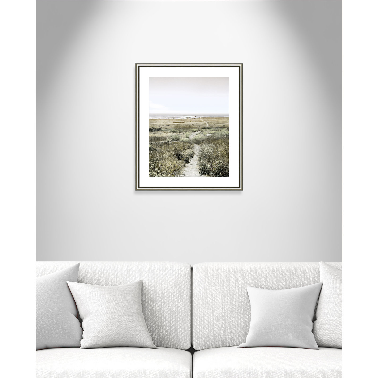 Toscani "Footpath to Paradise" Print, 22.75 W x 26.75 H x 0.88 D, Silver
