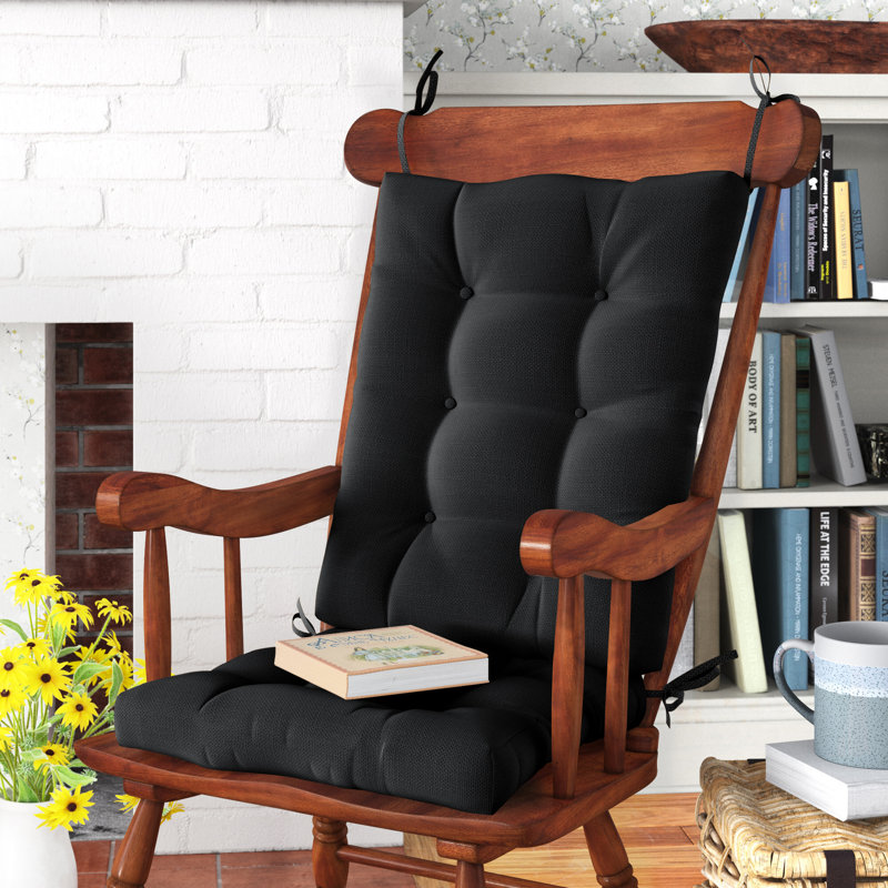Non-Slip Rocking Chair Cushion Set, Midnight