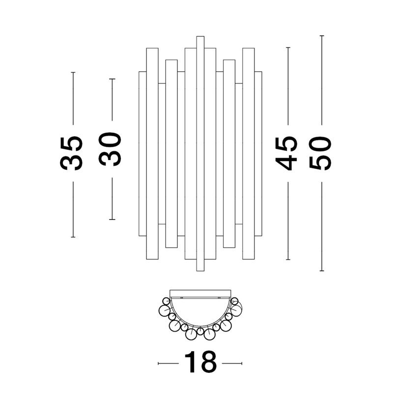 FELIX Aluminium LED Flush Mounted Sconce