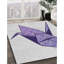 Tapis à motifs gris / violet-2102693264