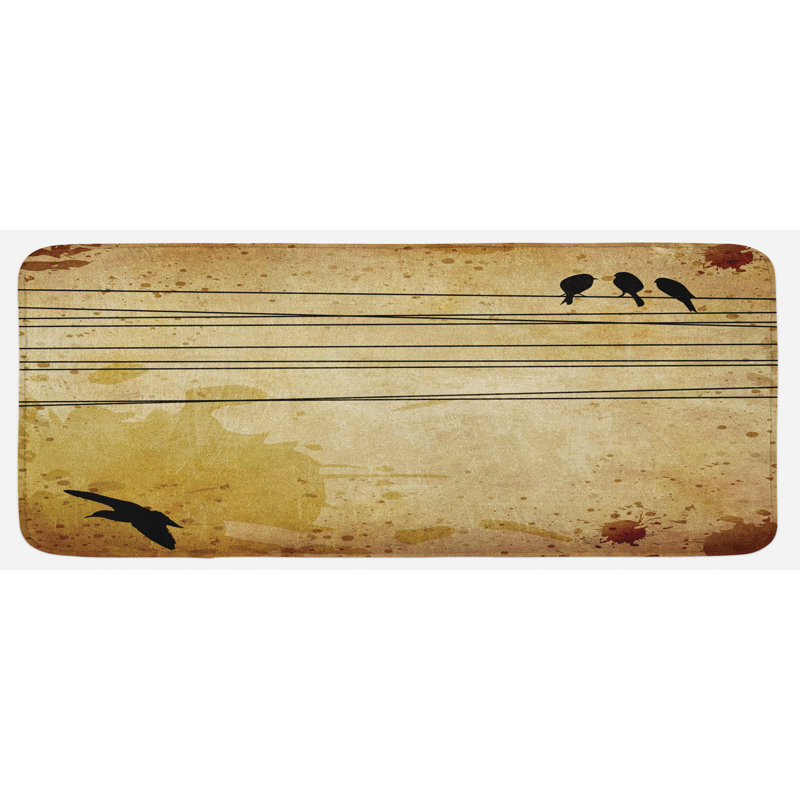 Tapis de cuisine oiseaux