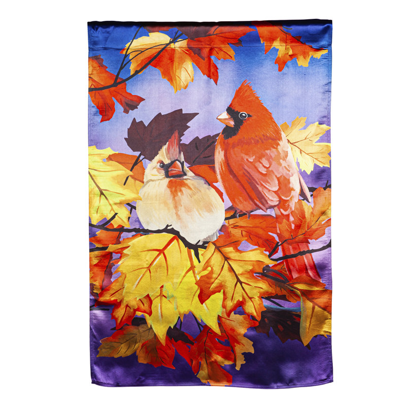 Drapeau de maison en polyester à 2 côtés Cardinal Friends
