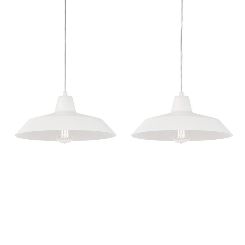 Cinco Basic 2 - Light Dome Pendant, White, White