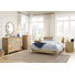 4 Piece Bedroom Set, 8 Drawer Dresser & 5 Drawer Tall Dresser & 2 Nightstands with Charging Station, Oak