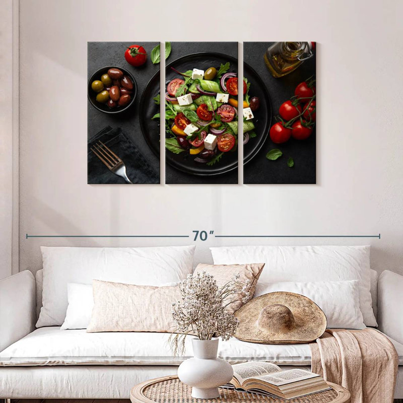 Salade grecque Yarlin Zesty, H 28 po x l 45 po