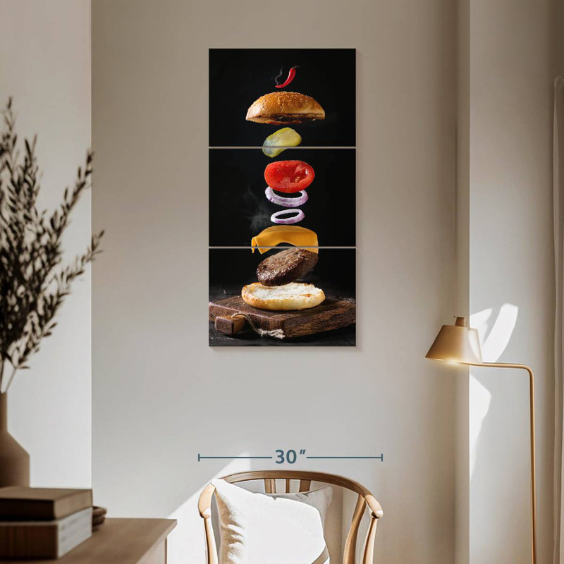 Burger, 62" H x 30" W