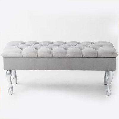 Hulse Velvet Upholstered Storage Bench
