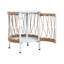 Table d'appoint de style bohémien d'inspiration bohémienne 16,99 po avec attributs tissés à la main et structure de bout de patio