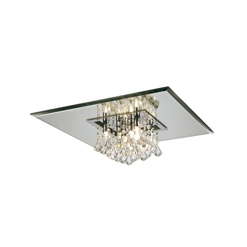 Lopez Flush Mount, 8 Light, Polished Chrome