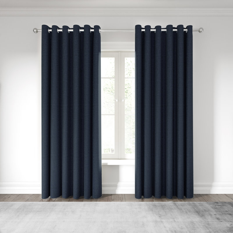 Kalo Room Darkening Curtain Pair, Blue, 168 W x 228 D cm