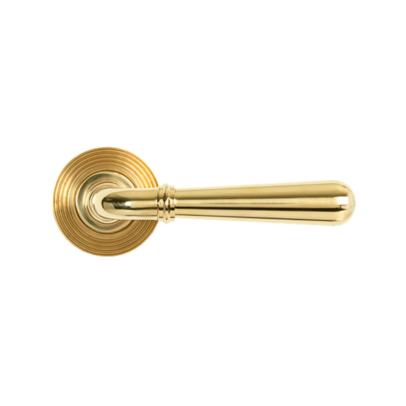 Single Dummy Door Handle, Polished Brass
