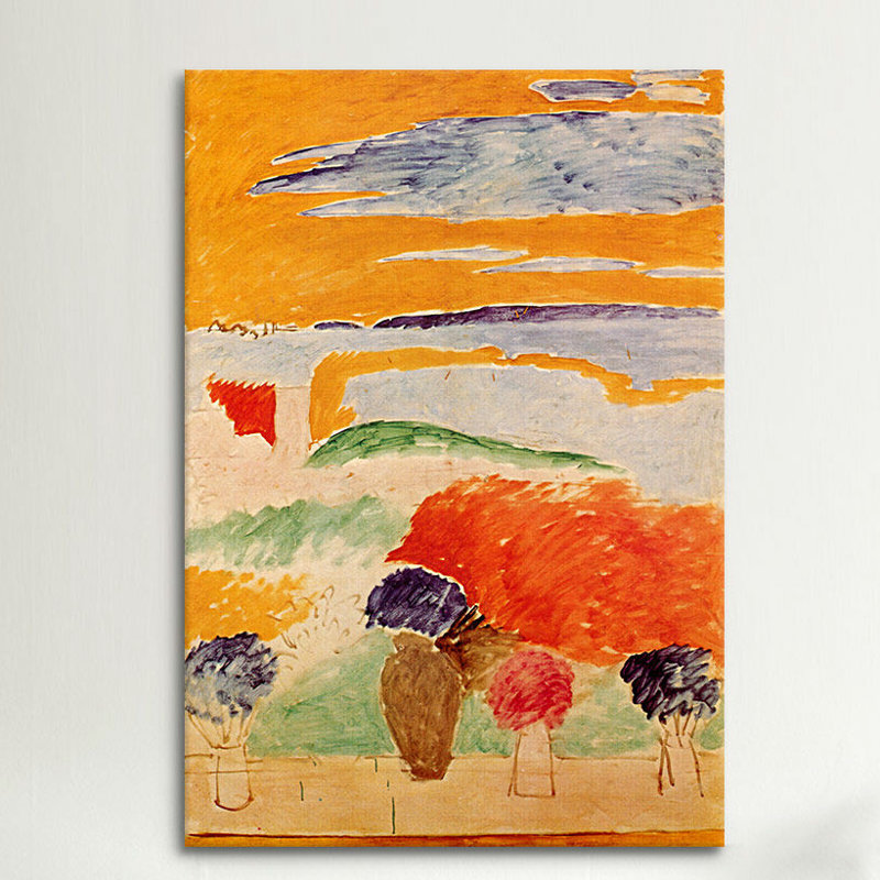Une fenêtre ouverte (1913) par Henri Matisse - reproduction d'art sur toile tendue, H 26 po x l 18 po x P 1,5 po