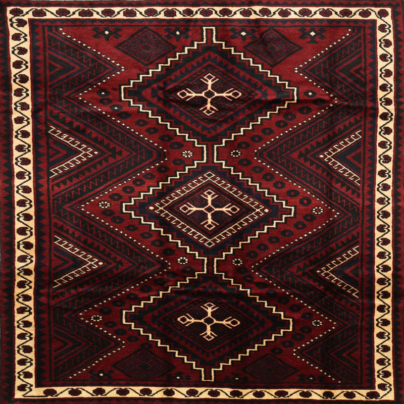 Jannik Southwestern Indoor Rug, Square 8'