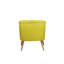 Fauteuil à oreilles vert pistache, structure en bois massif, 29,5 po x 29,9 po x 31,5 po | Tissu 100% polyester facile à nettoyer, hauteur du siège confortable: 17,7 pouces | Idéal pour les espaces de vie modernes et rustiques, design élégant et durable-621839018