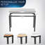 Vivo black electric quad-motor height adjustable 4-leg standing desk frame