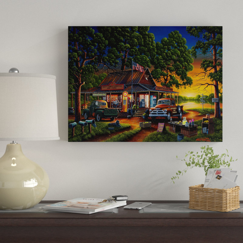 « joses country store », reproduction d’impression sur toile tendue, H 18 po x l 24 po