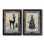 Silhouette de cerf - ensemble de 2 impressions-1993020042-1993020044-1993020040