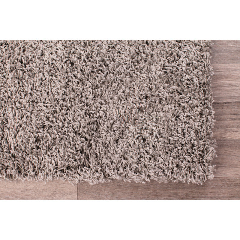 Asbah Solid Colour Shag Area Rug, Rectangle 70 x 140cm