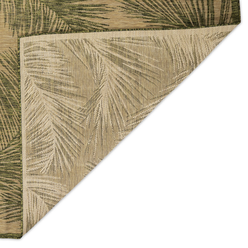 Tapis intérieur / extérieur floral Adal, Rectangle 7 pi 10 po x 9 pi 10 po