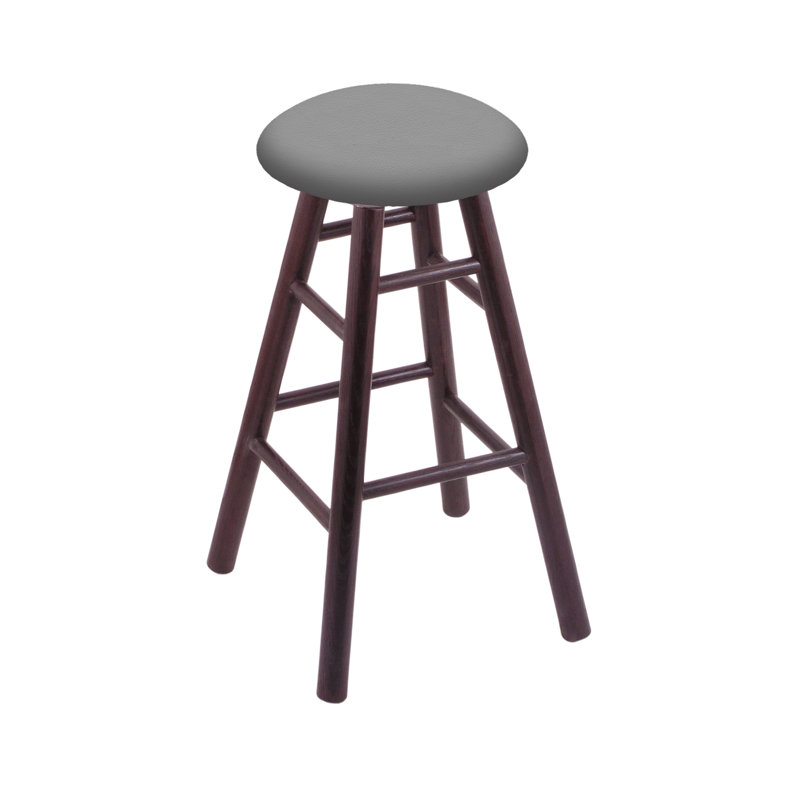 Swivel 30" Bar Stool, Dark Cherry Oak, Canter Folkstone Gray
