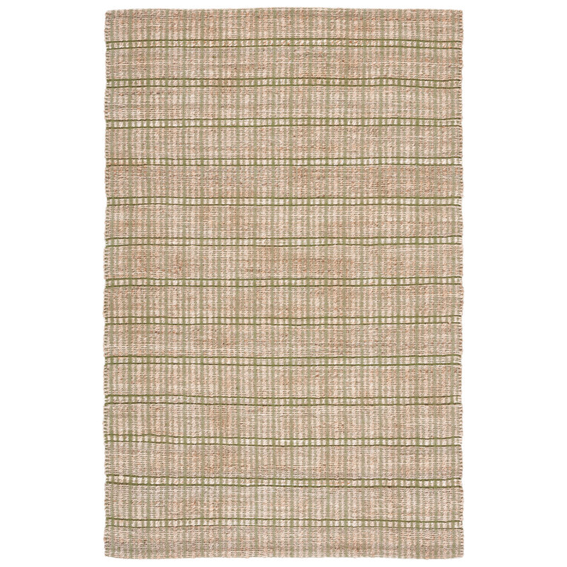 Tapis vert / naturel Sollars, Rectangle 6 pi x 9 pi
