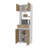 White 4-Door 1-Drawer Kitchen Storage Cabinet