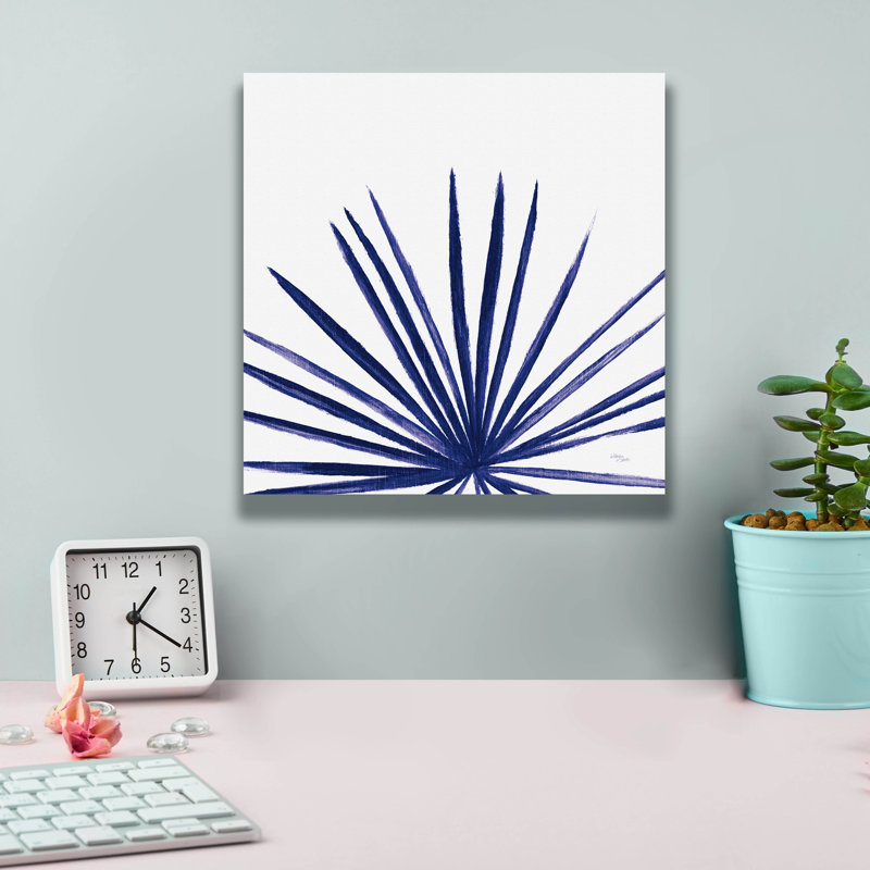 "Epic Graffiti" déclaration Palms 3 Indigo "par Wellington Studio, art mural sur toile, H 12 po x l 12 po x P 0,75 po