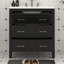 Ensemble de meuble-lavabo, ensemble de meuble-lavabo avec lavabo en céramique 30 po, armoire de rangement à cadre en bois massif, ensemble simple avec 3 tiroirs-695515150