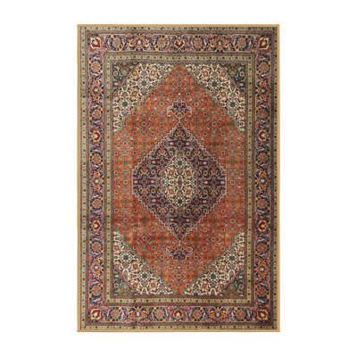 Tapis rouge / brun Izabelle Southwestern