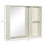 Armoire murale en MDF peu encombrante avec miroir pour un rangement élégant dans la salle de bain