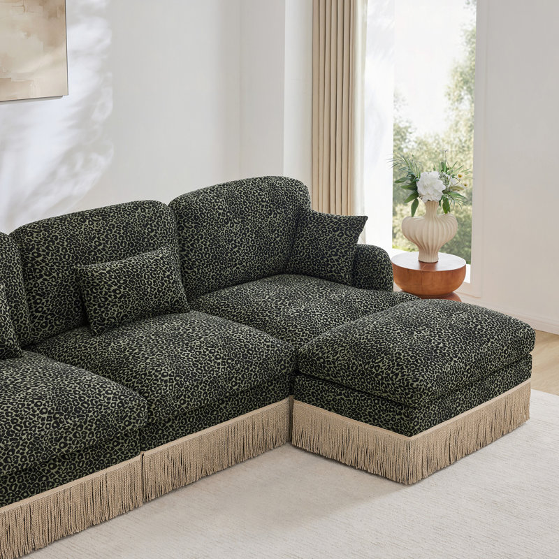 Canapé Comfy Chenille, Chenille verte