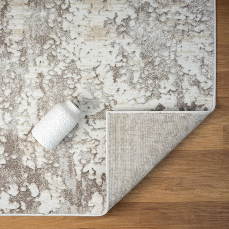 Jisha Abstract Indoor Rug, Rectangle 4' x 5'
