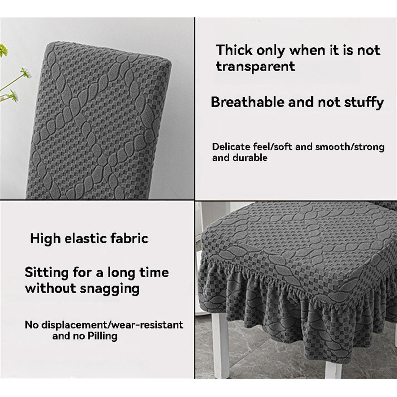 Housse pour chaise de salle à manger en polyester