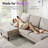 105.5'' U-Shape Upholstered Terry Sectional Sofa-1057974682
