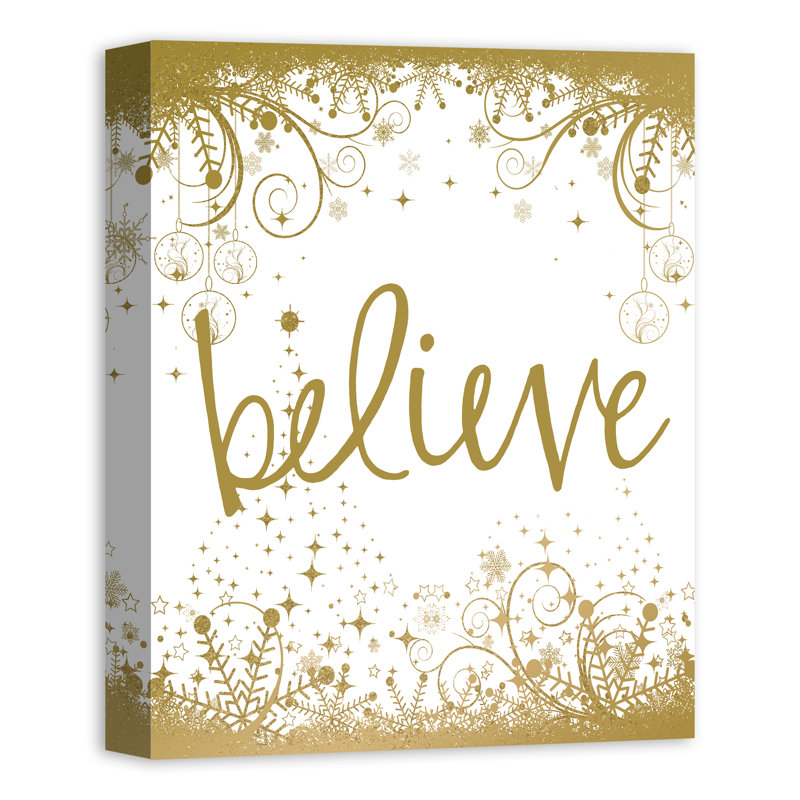 «Believe», impression sur toile
