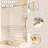 Frameless Single Sliding Shower Door With Tempered Glass-116838520