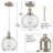 Pendant Light with Globe Seeded Glass Shade-359736559