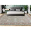 Cotton Oriental Area Rug in Rust