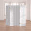 Cloison 4 panneaux en bois massif l 69,5 "x H 70,25" Ashwika - Blanc-124651908-20476438-124651909