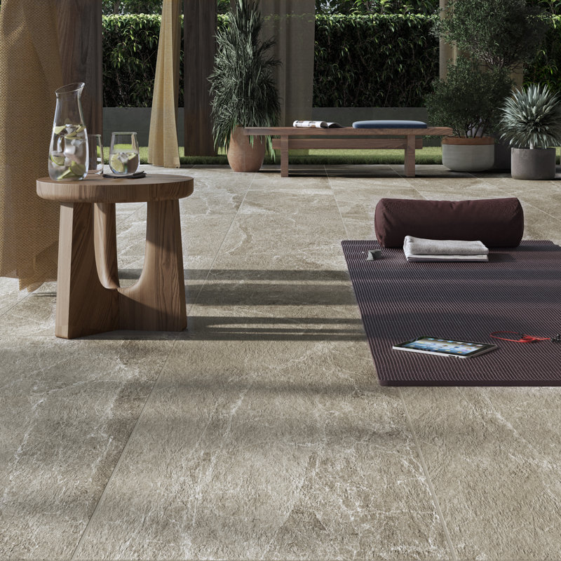 ZenTech 24x48 Matte Porcelain 2CM Outdoor Paver, Greige Beige