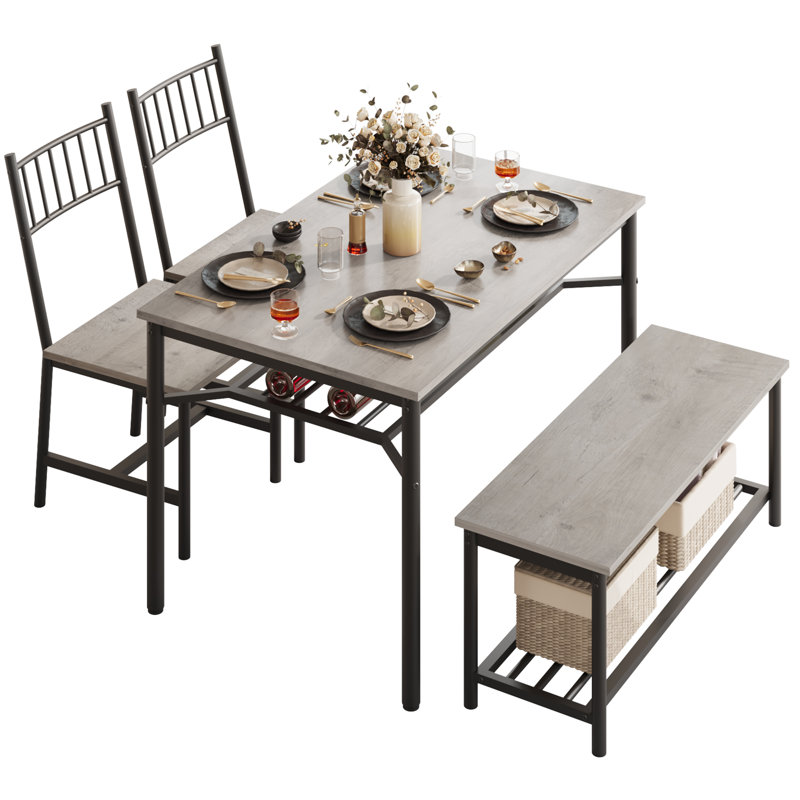 4 - Person Dining Set, Grey