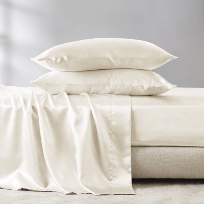 Taies d'oreiller en satin de luxe 2 pièces