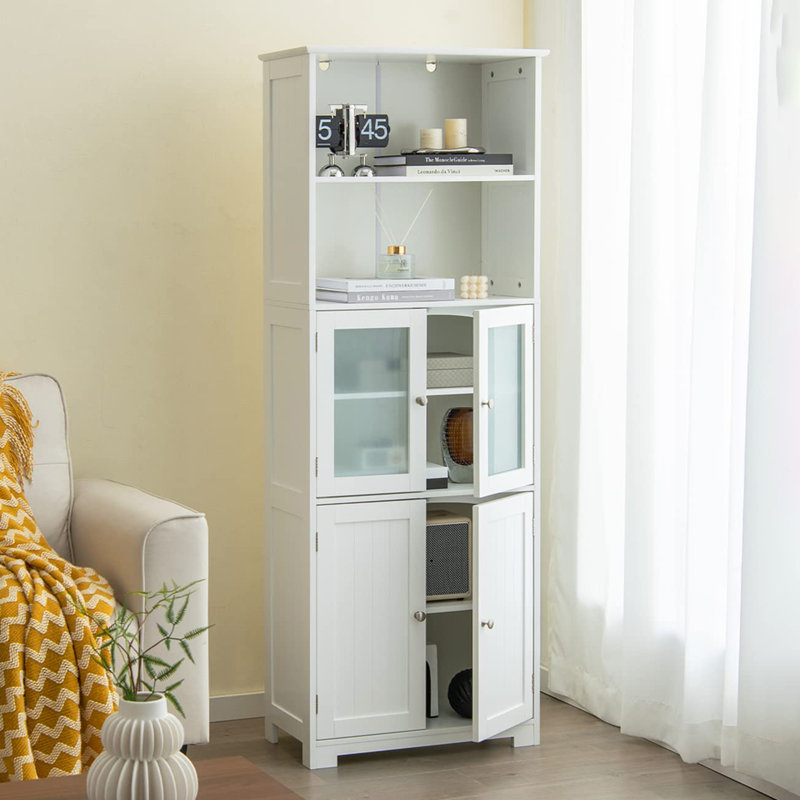 Armoire de salle de bain Marichuy, Blanc